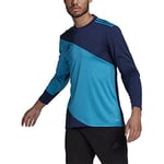 adidas Men's Squadra 21 Goalkeeper Jersey Jersey (Long Sleeve), team navy blue/bold aqua, L