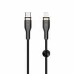 Fixed Kabel METAL Series USB-C/Lightning 0.5m Svart