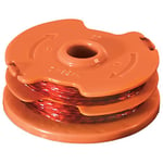 WORX WA0007 Lawn Grass Trimmer WG118E & WG119E-Heavy Duty Line Spool with 2 x 5 m Length & 1.65 mm Diameter, Orange