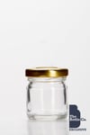 140 X 42ML MINI JAM CHUTNEY PRESERVE HONEY WEDDING FAVOURS PICKLE GLASS FOOD JAR