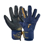 Reusch Keeperhanske Attrakt FreeGel Fusion Goaliator Night Spark - Blå/Gull/Sort Keeperhansker unisex