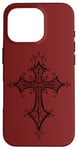 iPhone 16 Pro Alternative Cross Mall Goth Grunge Gothic Romantic Case