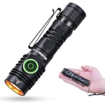 Wurkkos FC13S Mini Lampe Torche Rechargeable - Lampe de Poche LED Ultra Puissante 2500 Lumens - Mini IP68 Étanche USB C 6 Modes Eclairage pour Ménage Camping Randonnée Urgences Bricolage