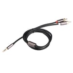 3.5mm Aux MaleTo 2RCA Male Cable Plug Stereo Cable Adapter Cord Set