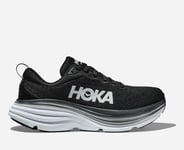 HOKA Bondi 8 Chaussures pour Homme en Black/White Taille 46 Large | Route