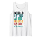 Revelation 3:20 I Stand at the Door and Knock – Jesus Quote Tank Top