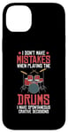 Coque pour iPhone 14 Plus Drums Instrument Funny Playing Musical Leçon