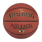 Spalding Zi/O Excel TF Basketball Basket-Ball Unisexe, Marron, Official Size 7, 29.5"