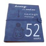 Soft Wear-Proof Money Saving Challenge Planner with Cash Envelopes for Couples