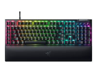 Razer Blackwidow V4 - Tangentbord - Bakgrundsbelyst - Usb-C - Qwerty - Nordisk - Tangentbrytare: Razer Green