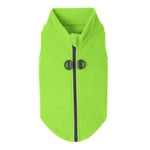 Gooby Chandail en Polaire à Fermeture éclair pour Chien, à Enfiler - Pull Chaud en Polaire avec Anneau de Laisse Double en D - pour Chiens de Petite et Moyenne Taille - Citron Vert, Taille XL