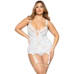 Seven 'til Midnight Mint Chemise Set Plus Size - Grön - 3XL/4XL