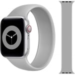 Elastisk Sportarmband Apple Watch 38/40/41mm - Grå Grey Medium