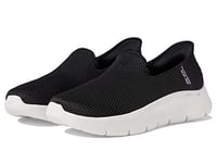 Skechers Femme Women's Hands Free Slip-ins Go Walk Flex-Relish Basket, Noir/Blanc, 41 EU Large