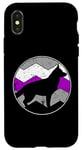 Coque pour iPhone X/XS Drapeau asexué LGBT vintage LGBTQ Ace Asexuality Gay Pride