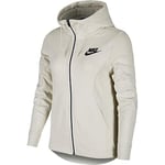 NIKE Nsw Av15 Hoodie Sweatshirt Women's Sweatshirt - Light Bone/Black, Small