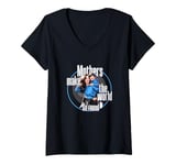 Womens Mother Mama Mommy Day Mothers Make The World Go Around V-Neck T-Shirt