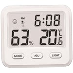 Hygromètre d'intérieur de haute précision pour la maison, thermomètre, hygromètre d'intérieur, thermomètre d'intérieur électronique blanc, petit