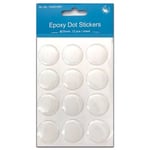 Hobby and Crafting Fun Cabochon Epoxy Stickers - 25 mm 12 st Runda