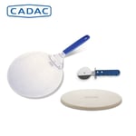 Cadac Pizza Set 3-In-1 - Pizza Stone, Scoop and Slicer Set - 2024 Model NEW