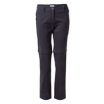 Craghoppers Womens/Ladies Kiwi Pro II Convertible Trousers (Dark Navy) - Size 20 Long