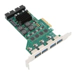 PCIE to USB 3.0 Expansion Card Independent 4 Channels 5Gbps USB3.0 3A Power Supp