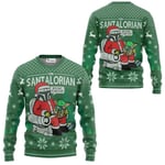 The Mandalorian Santalorian och Baby Yoda Fula Tröja Star Wars God Jul Herrar Sweatshirt Höst Vinter Dam Pullover stil 2 style 2 4XL