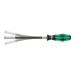 Wera WERA Porte-tournevis Kraftform pour embouts 1/4 pouce C 6,3 avec manche flexible, Emmanchement hexagonal: mm