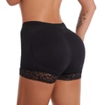 Kvinnor Body Shaper Vadderad Butt Lifter Trosa Butt Hip Enhancer Fake Bum Z Black M