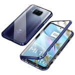 Ovann Case for Xiaomi Mi 10T Lite Magnetic Adsorption Tech Cover 360 Degree Protection Aluminum Frame Tempered Glass Powerful Magnets Shockproof Metal Flip Cover
