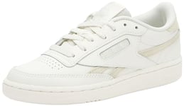 Reebok Women's Club C Revenge Sneaker, Chalk/ALABAS/Goldmt, 7 UK