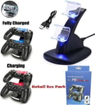 DUAL USB CHARGER DOCKING STATION CHARGING STAND FOR PS4 PLAYSTAION 4 CONTROLLER