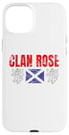 Coque pour iPhone 15 Plus Clan Rose Tartan Nom de famille écossais Scotland Pride