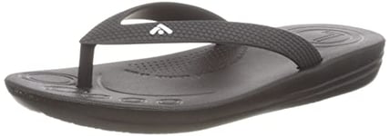 Fitflop Unisex Kids Iqushion Kids Ergonomic Flip-flops Flip Flop, Black, 11 UK Child