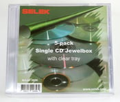 CD-ask Jewel Case  Transparent 5 st/fp