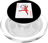 Joker Red Suits Playing Card PopSockets PopGrip for MagSafe