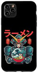 Coque pour iPhone 11 Pro Max Ramen japonais Mecha Robot géant La grande vague Anime