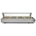 KuKoo Vitrine Bain Marie Professionnel à 4 Bacs Kukoo