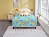 Couette enfant légère imprimée à motifs floraux - 140 x 200 cm - Multicolore - DAHLINA