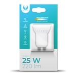 LED-lampe, GU10 MR11, 3W, 230V, 3000K, keramik, varm hvid