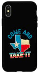 Coque pour iPhone X/XS Drapeau du Texas USA Independence Day Come And Take It