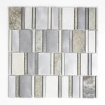 mosaik ws urban-mix r-angle quartzite/alloy mix 8/23/40x7