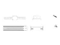 Yealink VCS-TV Mount2 - Monteringssats (M-1 monteringsfäste, M-2 monteringsfäste, M-3 monteringsfäste, M-4 monteringsfäste) - för videokonferenssystem - monterbar på vagn, unter tv:n, stativ, monterbart - för Yealink UVC40 MeetingBar A20, A30 MeetingEye 400, 600