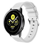 Samsung Galaxy Watch Active silikoni Kellon Ranneke - Valkoinen