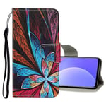 Colorful Flowers Painted Leather Case Yhteensopiva Xiaomi Mi 10T Lite 5G Kanssa