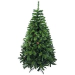 SOLAGUA NAVIDAD Arbre de Noël Artificiel Extra Rempli Sapin Combiné à Deux Feuilles de 150 à 240 cm et Support Métallique (Vert, 180cm 690Tips)