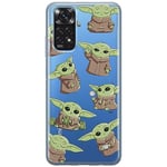 ERT GROUP mobile phone case for Xiaomi REDMI NOTE 11 5G/11S 5G/11T 5G/POCO M4 PRO 5G original and officially Licensed Star Wars pattern Baby Yoda 029, partially transparent