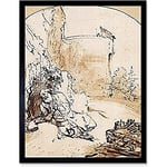 Rembrandt The Prophet Jonah Before The Walls Of Nineveh Unframed Wall Art Print Poster Home Decor Premium