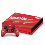 OFFICIAL ARSENAL FC LOGOS VINYL STICKER SKIN DECAL COVER FOR XBOX ONE X BUNDLE