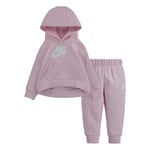 NIKE Baby Girls Club Fleece Set TRACK_SUIT, Pink, 18 Months EU